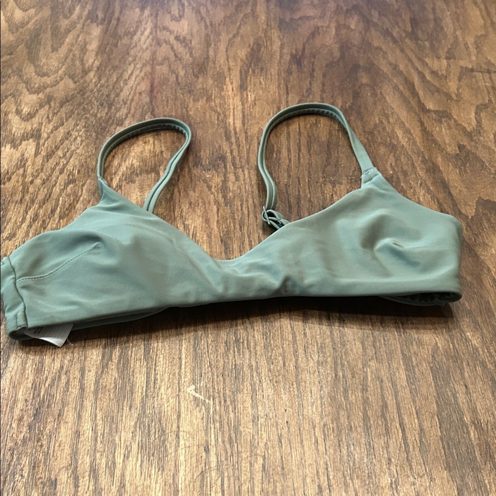 aerie Sage Green Bikini Top
